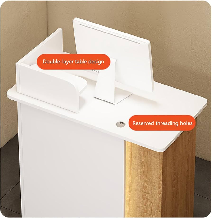 Amazon.co.jp: レジカウンター 受付台L字型小型受付デスク カウンター